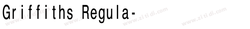 Griffiths Regula字体转换 Griffiths Regula字体转换